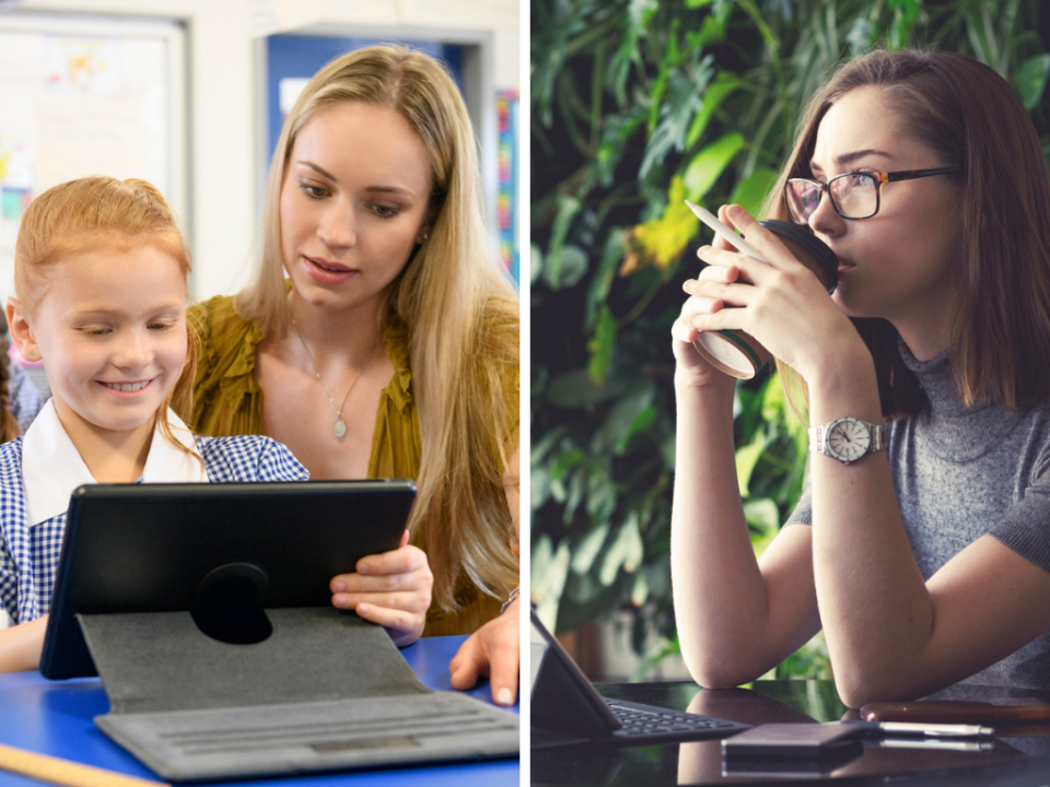 Job ads for education and training has risen 13.7 per cent compared to last year, while job ad volume in the design and architecture industry has fallen 26.8 per cent. (Photos: Getty)