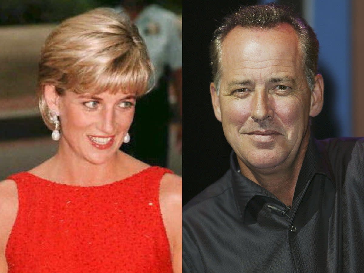 Princess Diana and Michael Barrymore met ‘secretly’ in 1997, letters read out in court on Monday suggest (Steve Finn/Getty Images/John Stillwell/AFP via Getty Images)
