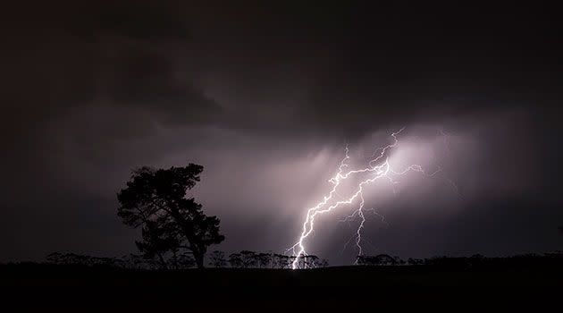 Cameron Ayres sent in this photo of the storm near Truro last night.