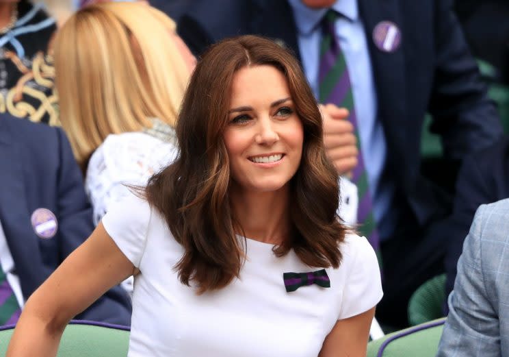 The Duchess of Cambridge made an appearance on the final day of Wimbledon [Photo: PA]