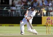 England's Ben Stokes plays a shot during their second cricket test match against South Africa in Cape Town, South Africa, January 2, 2016. REUTERS/Mike Hutchings