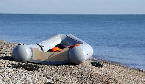 <span class="caption">There are more than 166,000 people in the UK awaiting a decision on their asylum claim.</span> <span class="attribution"><a class="link " href="https://www.shutterstock.com/image-photo/dungeness-kent-uk-may-6th-2022-2153233339" rel="nofollow noopener" target="_blank" data-ylk="slk:Sean Aidan Calderbank/Shutterstock;elm:context_link;itc:0;sec:content-canvas">Sean Aidan Calderbank/Shutterstock</a></span>