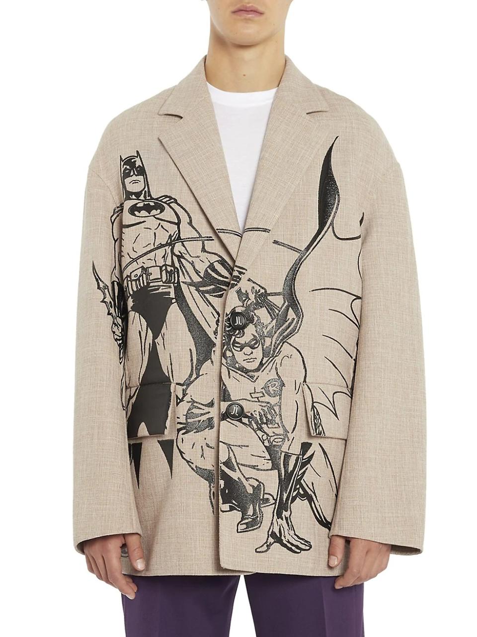 Lanvin x The Batman Illustrated Oversized Blazer