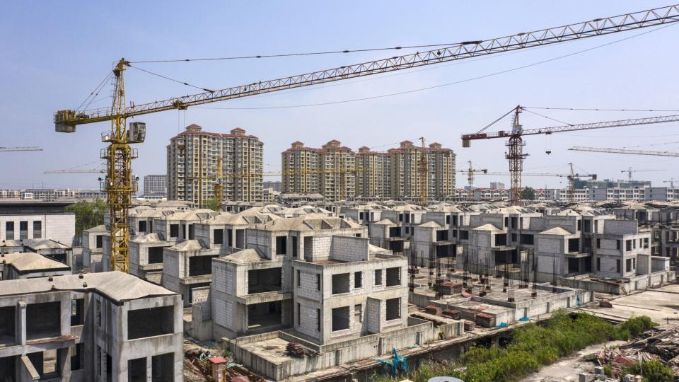 Residential buildings under construction at Tahoe Group Co.'s Cathay Courtyard development in Shanghai, China, on Wednesday, July 27, 2022. Photographer: Qilai Shen/Bloomberg