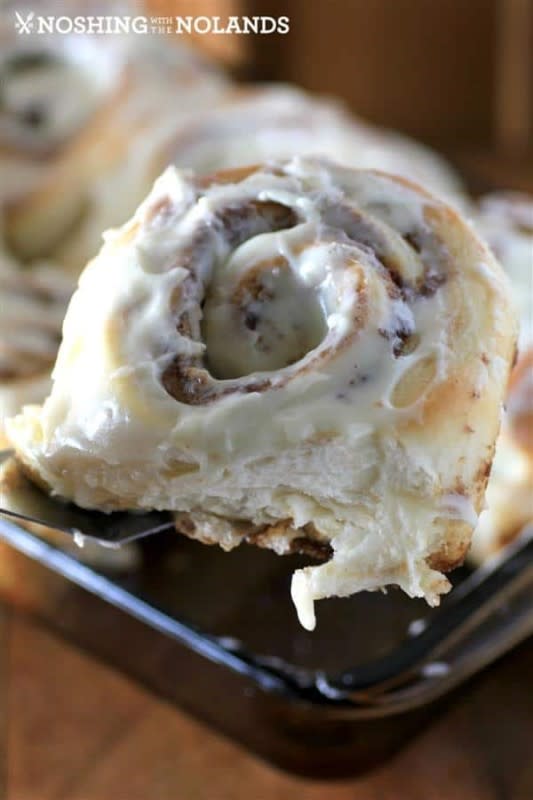 <p>Everything you dreamed of in a perfect cinnamon roll and made fresh at home.</p><p><strong>Get the recipe: </strong><a href="https://noshingwiththenolands.com/copycat-cinnabon-cinnamon-rolls/" rel="nofollow noopener" target="_blank" data-ylk="slk:Copycat Cinnabon Cinnamon Rolls;elm:context_link;itc:0;sec:content-canvas" class="link ">Copycat Cinnabon Cinnamon Rolls</a></p>