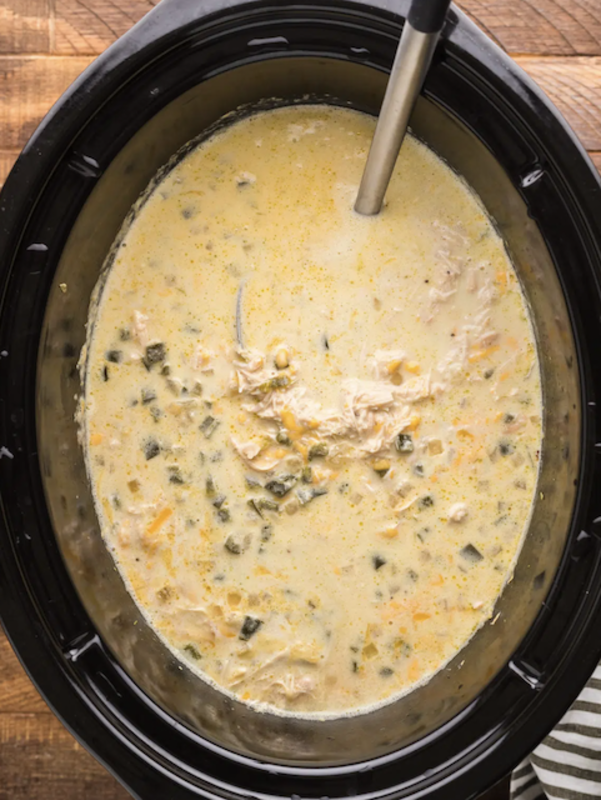 <p>The Magical Slow Cooker</p><p>Don't let the look of this soup fool you. It has a distinct and delicious flavor that really does taste like a chili relleno. </p><p><strong>Get the Recipe: <a href="https://www.themagicalslowcooker.com/creamy-chicken-chile-relleno-soup/" rel="nofollow noopener" target="_blank" data-ylk="slk:Crock Pot Creamy Chicken Chile Relleno Soup;elm:context_link;itc:0;sec:content-canvas" class="link ">Crock Pot Creamy Chicken Chile Relleno Soup</a></strong></p>
