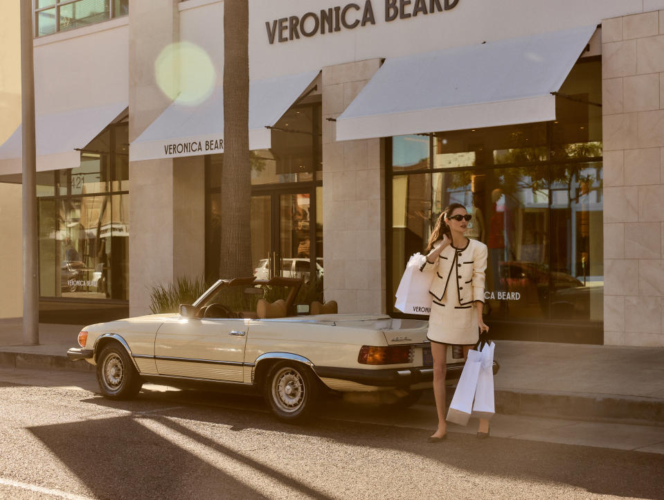 Preview of Veronica Beard Spring 2024 campaign shot in Los Angeles.
