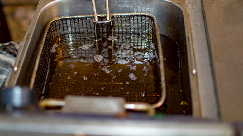 fryer with oil 