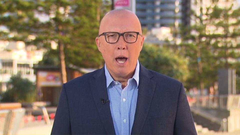 Opposition leader Peter Dutton told Today show host Karl Stefanovic the Prime Minister had “lied” at the last election about energy prices.  Picture: Nine