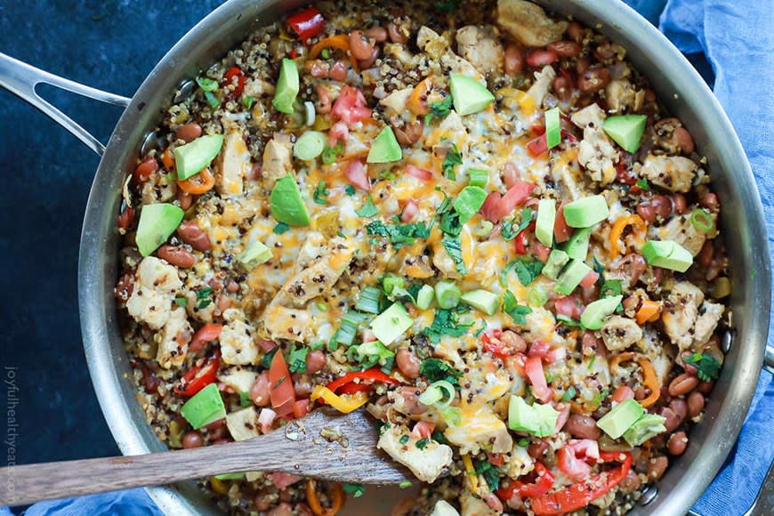 Mexican Quinoa Casserole from Joyful Healthy Eats