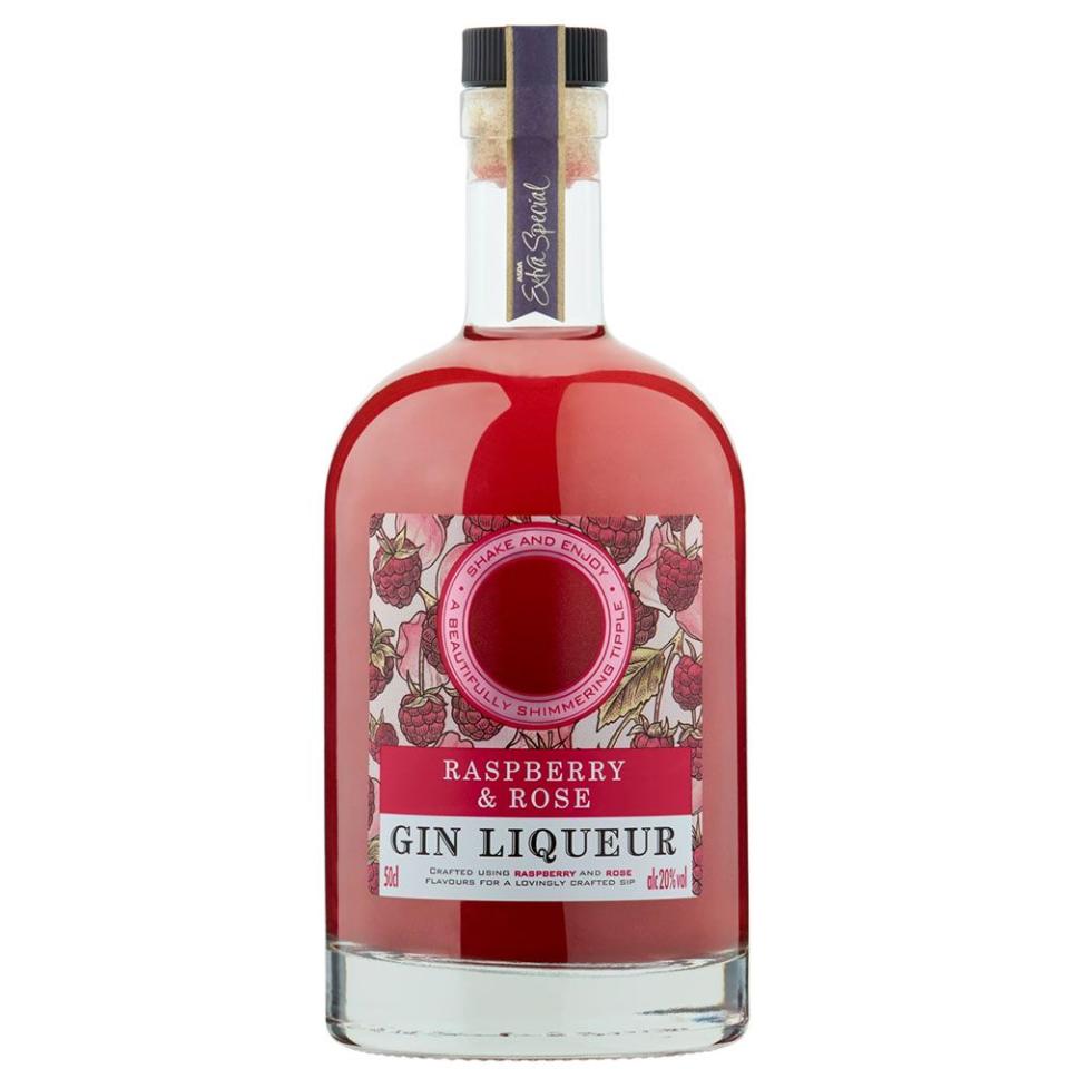 <p>Not only does Asda's Raspberry & Rose liqueur sound delicious, it's also shimmery. Just give the bottle a shake to release the glitter swirl - not bad for £10 a bottle.</p><p>The supermarket says that this gin is perfect when paired with fizzy prosecco, 'making it an excellent addition to romantic homemade cocktails which need an extra touch of sparkle'.</p><p>Special Raspberry & Rose gin liqueur, was £12, now £10, Asda</p><p><a class="link " href="https://groceries.asda.com/product/gin/asda-extra-special-raspberry-rose-gin-liqueur/1000104411279" rel="nofollow noopener" target="_blank" data-ylk="slk:BUY NOW;elm:context_link;itc:0;sec:content-canvas">BUY NOW</a></p>