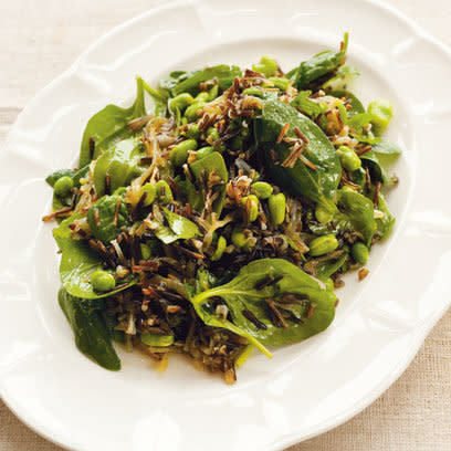 Wild Rice, Spinach and Broad Bean Salad: Recipes: Food