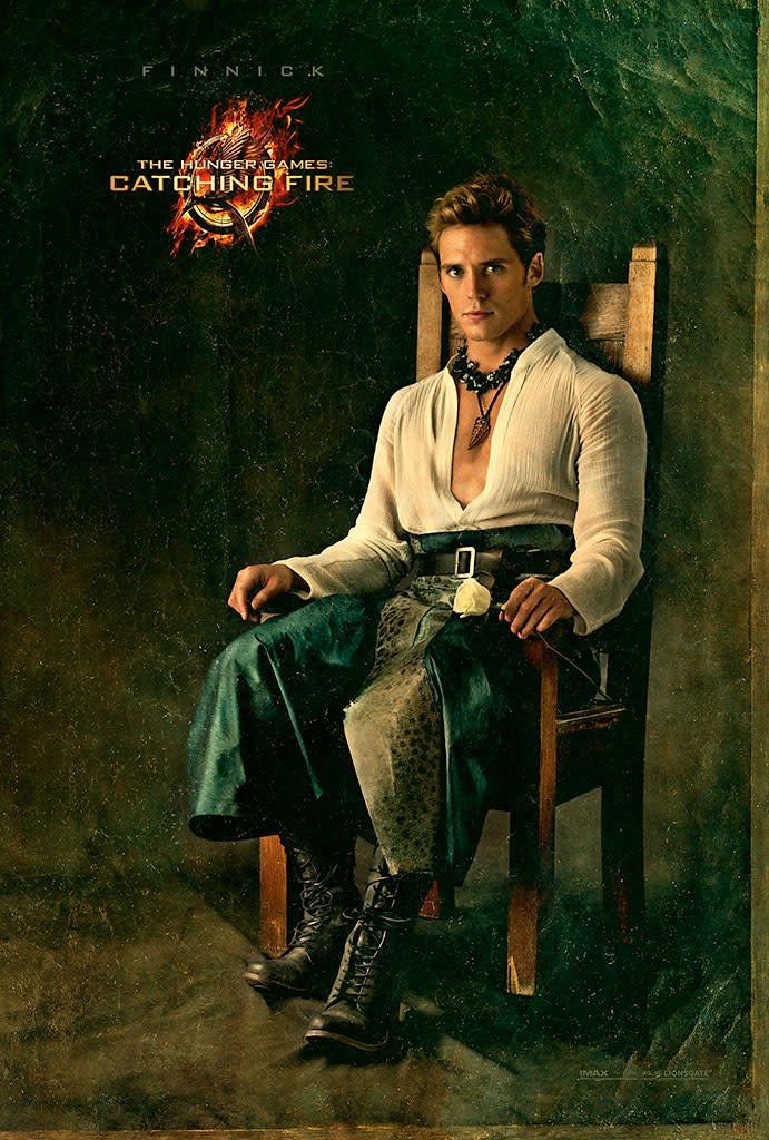 Sam Claflin as Finnick Odair in the final Capitol Portrait for "The Hunger Games: Catching Fire" - 2013