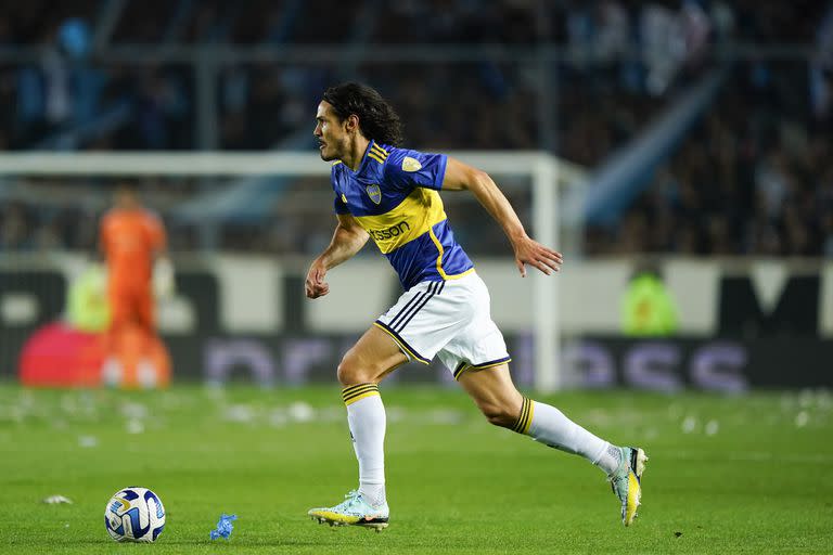 Edinson Cavani, estrella de Boca, que volverá a la acción por la Copa Argentina, contra Almagro en La Rioja.