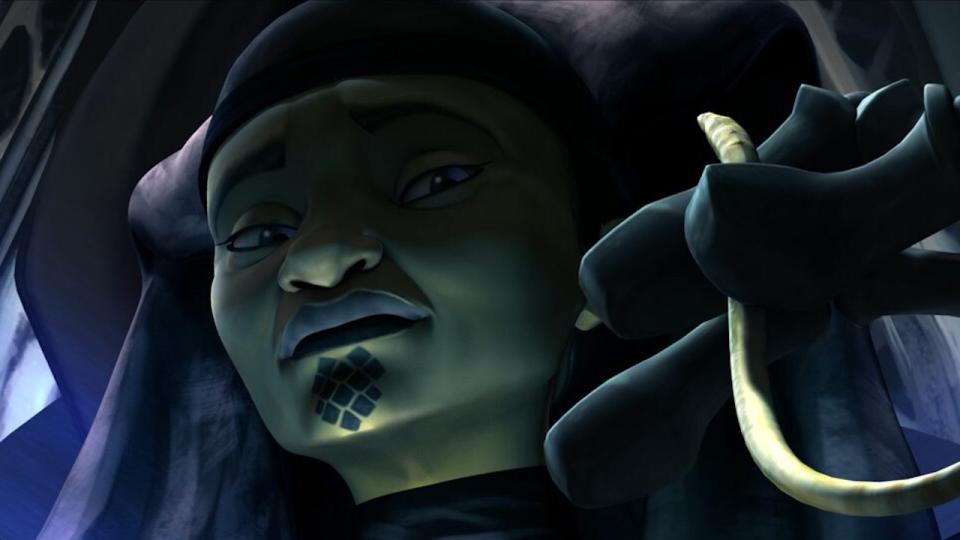 Luminara Unduli being held in stasis in Star Wars: The Clone Wars