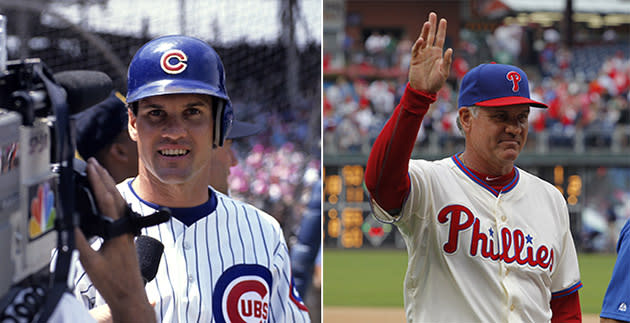 Ryne Sandberg returns to Wrigley Field … in a Phillies uniform