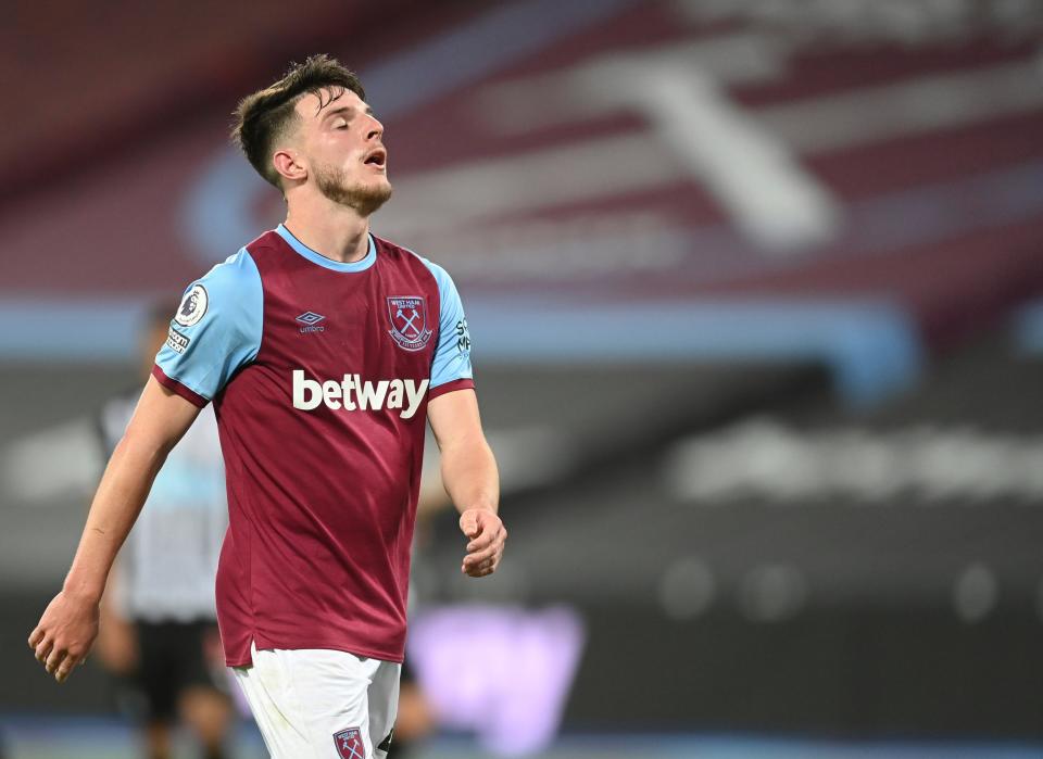 Declan Rice is a transfer target for Chelsea (AP)