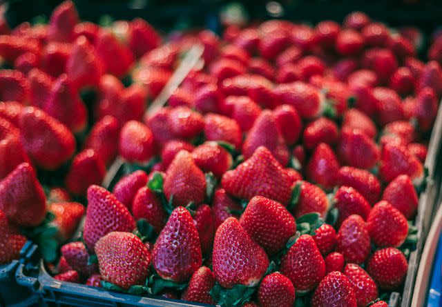 <p>Getty</p> Stock image of strawberries