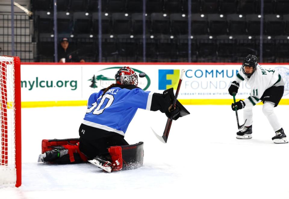 Goaltender Kristen Campbell started two of PWHL Toronto's three pre-season games.