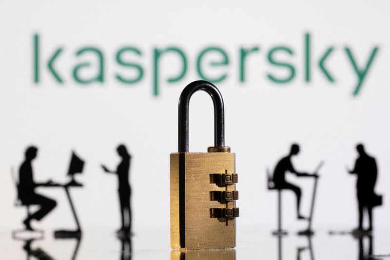 FILE PHOTO: Illustration shows Kaspersky logo