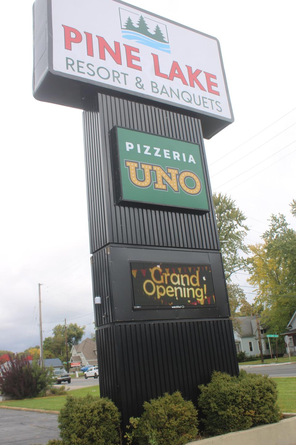 Pizzeria Uno, known for its popular Chicago-style deep-dish pizza, opened Friday, Oct. 20, 2023, in LaPorte inside the Pine Lake Resort and Banquets hotel.