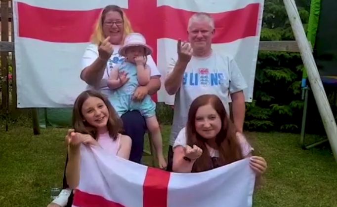 Families across the UK have taken part in the video