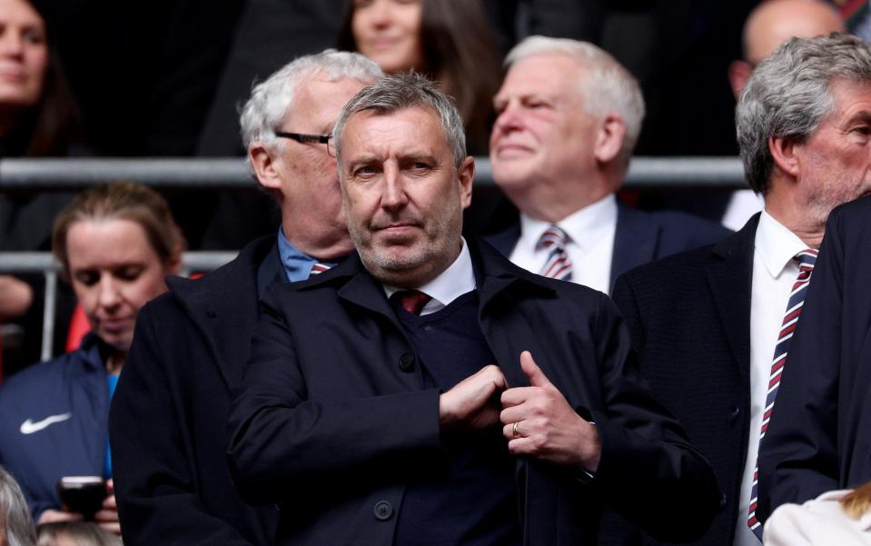 Jason Wilcox at Wembley for Manchester United's FA Cup semi-final against Coventry City