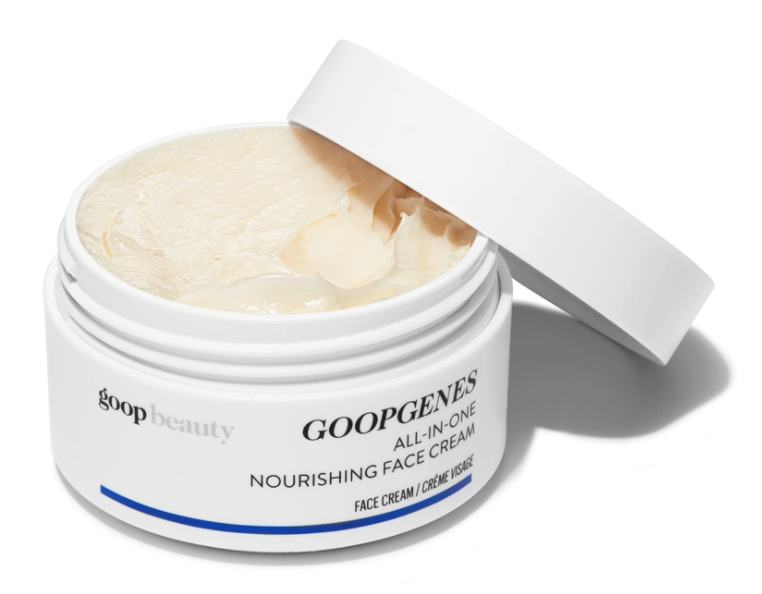 The whipped GoopGenes All-In-One Moisturizer is said to improve firmness, elasticity, glow, the appearance of fine lines and wrinkles, and brightness after just four weeks. That said, the formula made with ceramides, squalene, and active botanicals is said to take affect in just 48 hours, providing 48 hours of lasting hydration as well. 