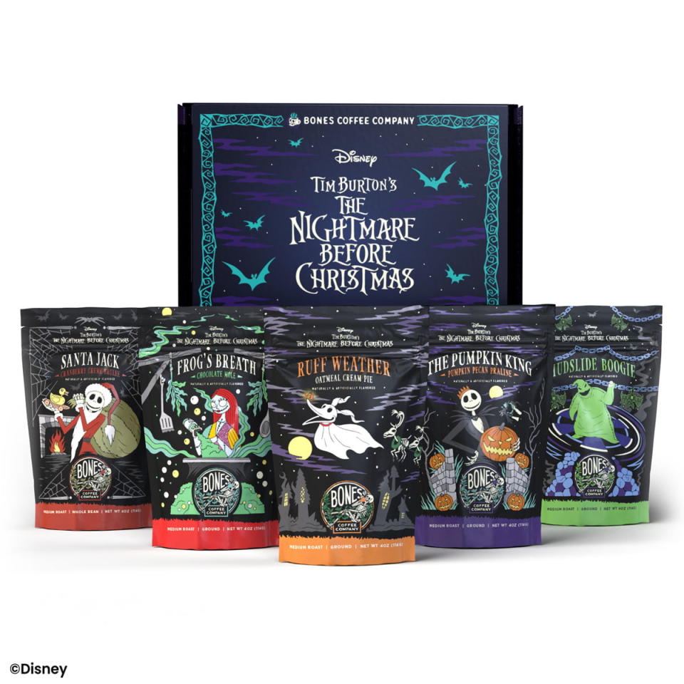 <p><a href="https://go.redirectingat.com?id=74968X1596630&url=https%3A%2F%2Fwww.walmart.com%2Fip%2FBones-Coffee-Disney-Tim-Burton-s-The-Nightmare-Before-Christmas-Collector-s-Box-4oz-Sample-Pack%2F1458432869&sref=https%3A%2F%2Fwww.thepioneerwoman.com%2Fholidays-celebrations%2Fgifts%2Fg33444768%2Fstocking-stuffer-ideas%2F" rel="nofollow noopener" target="_blank" data-ylk="slk:Shop Now;elm:context_link;itc:0;sec:content-canvas" class="link ">Shop Now</a></p><p>'The Nightmare Before Christmas' Coffee Sample Pack</p><p>walmart.com</p><p>$42.99</p><span class="copyright">Walmart</span>