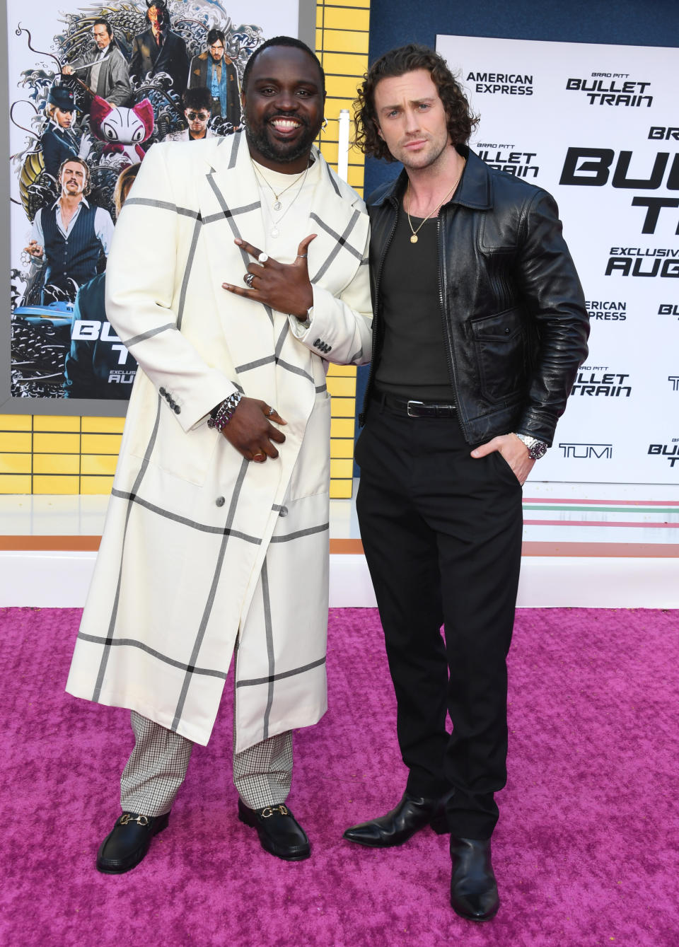 Brian Tyree Henry and Aaron Taylor-Johnson in Los Angeles bei der Premiere von 