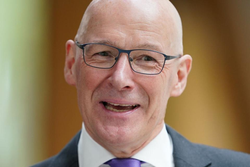 John Swinney seems almost certain to be Scotland’s next first minister (PA Wire)