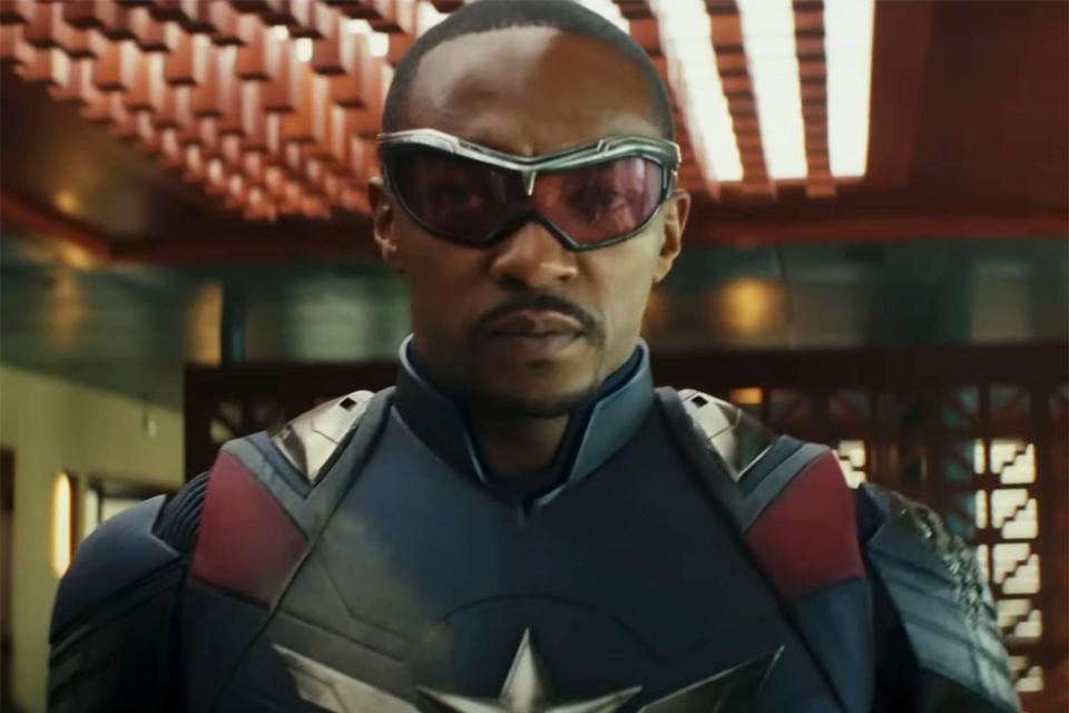 <p>Marvel</p> Anthony Mackie in 