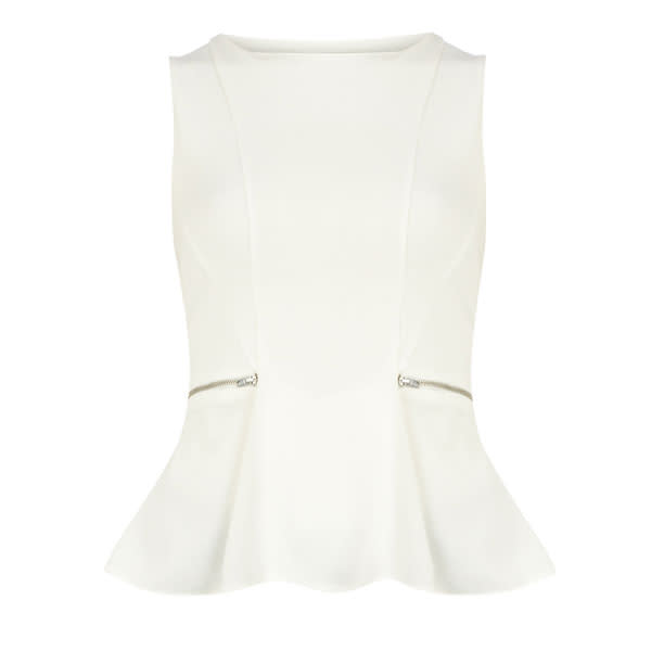 Ivory Zip Trim Top - £22 – Dorothy Perkins