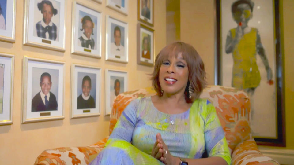 LOS ANGELES - JUNE 10: James chats with Gayle King from his garage on THE LATE LATE SHOW WITH JAMES CORDEN, scheduled to air Wednesday, June 10, 2020 (12:37-1:37 AM, ET/PT) on the CBS Television Network. Image is a screen grab. (Photo by CBS via Getty Images)