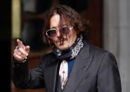 Actor Johnny Depp at the High Court in London