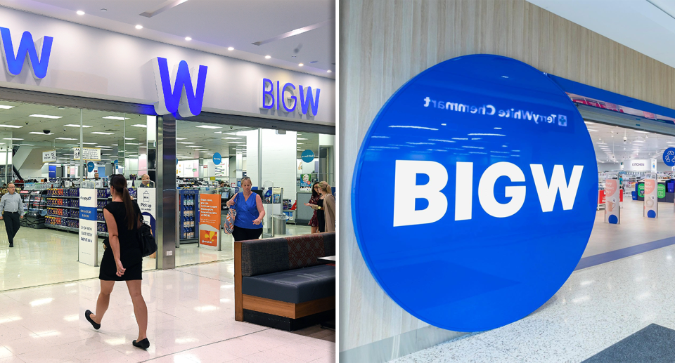 Big W stores, pictured here, are set to phase out soft plastic bags.