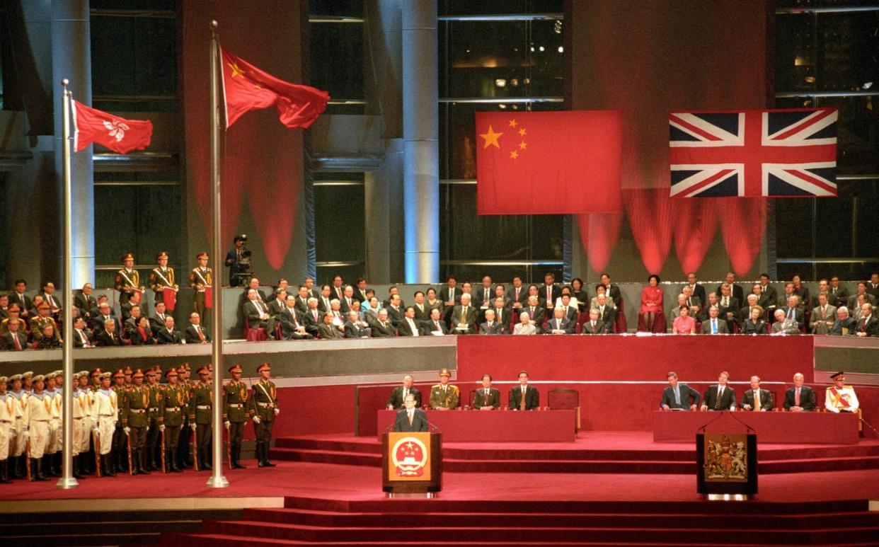 It is 25 years since Hong Kong was handed to China by Britain - TORSTEN BLACKWOOD/AFP