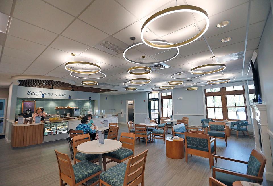 The "Seaflower Cafe" has opened for breakfast and lunch in the new wing of the Marshfield Senior Center off Webster Street on Wednesday, May 18, 2022.
