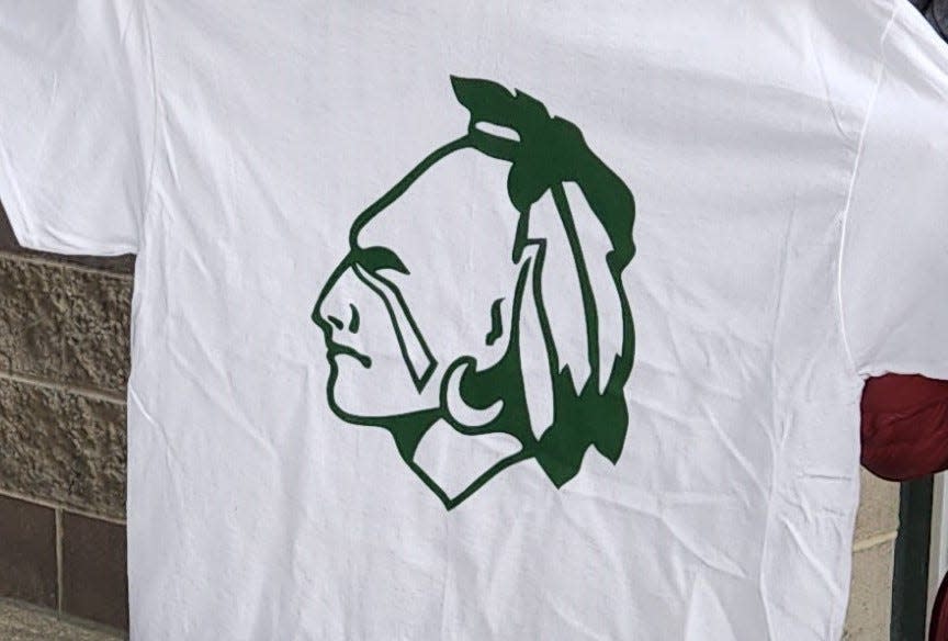This Standard-Times file photo shows the Dartmouth Indian logo, as seen printed on a T-shirt.