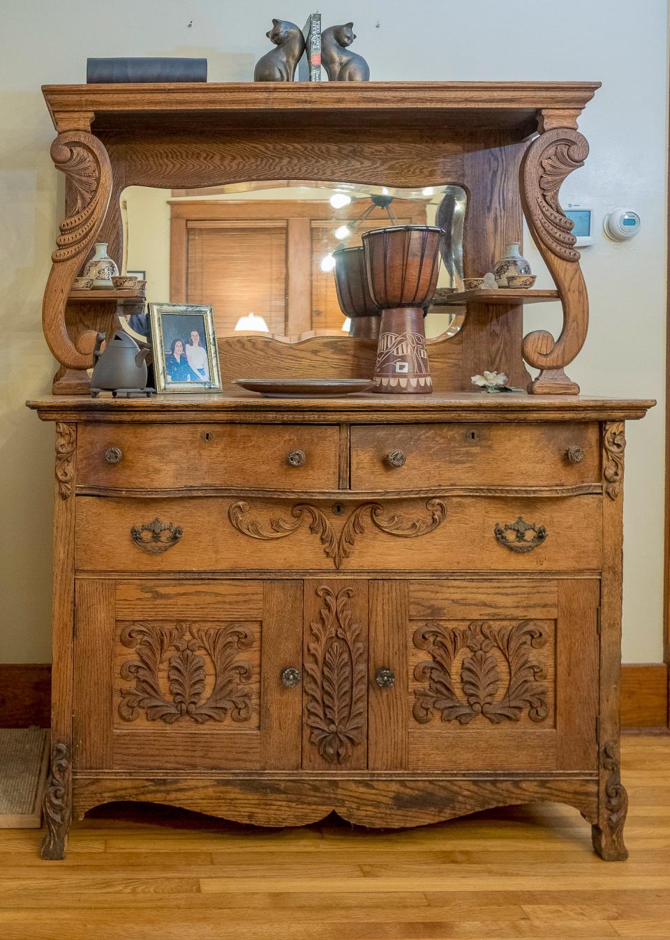 This sideboard was passed down to Nita from her great-grandmother.