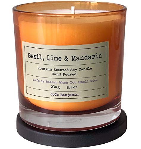 15) Basil, Lime, and Mandarin Soy Candle