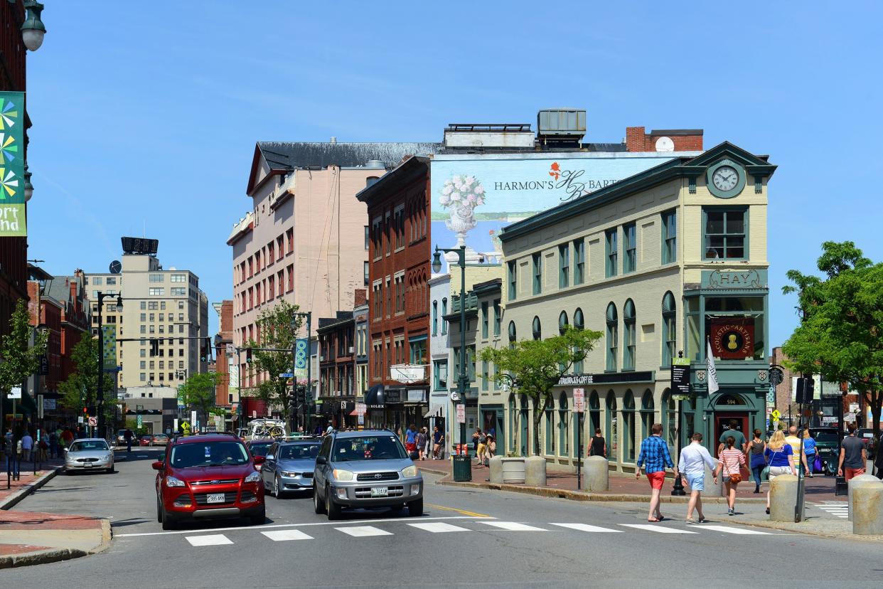 downtown Portland, Maine