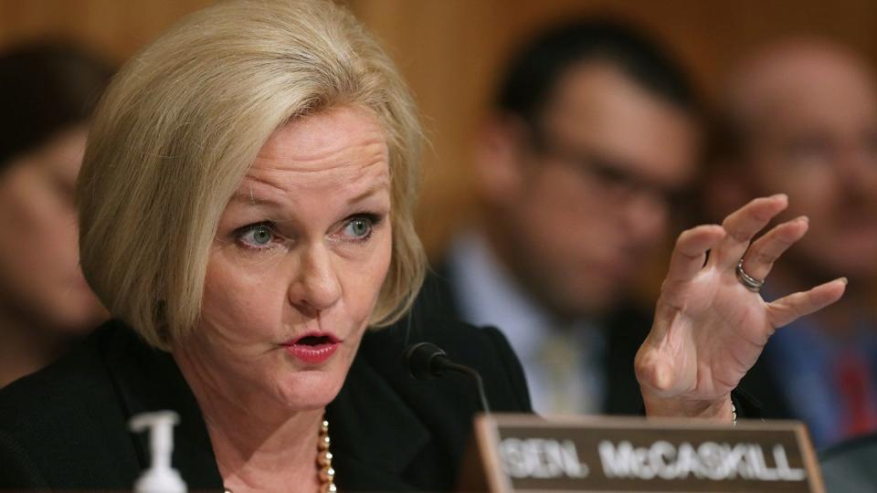 Sen. Claire McCaskill speaks during a hearing. (Chip Somodevilla/Getty Images)