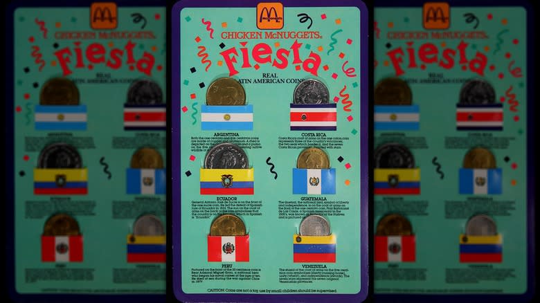 McDonald's Fiesta coin collectible card