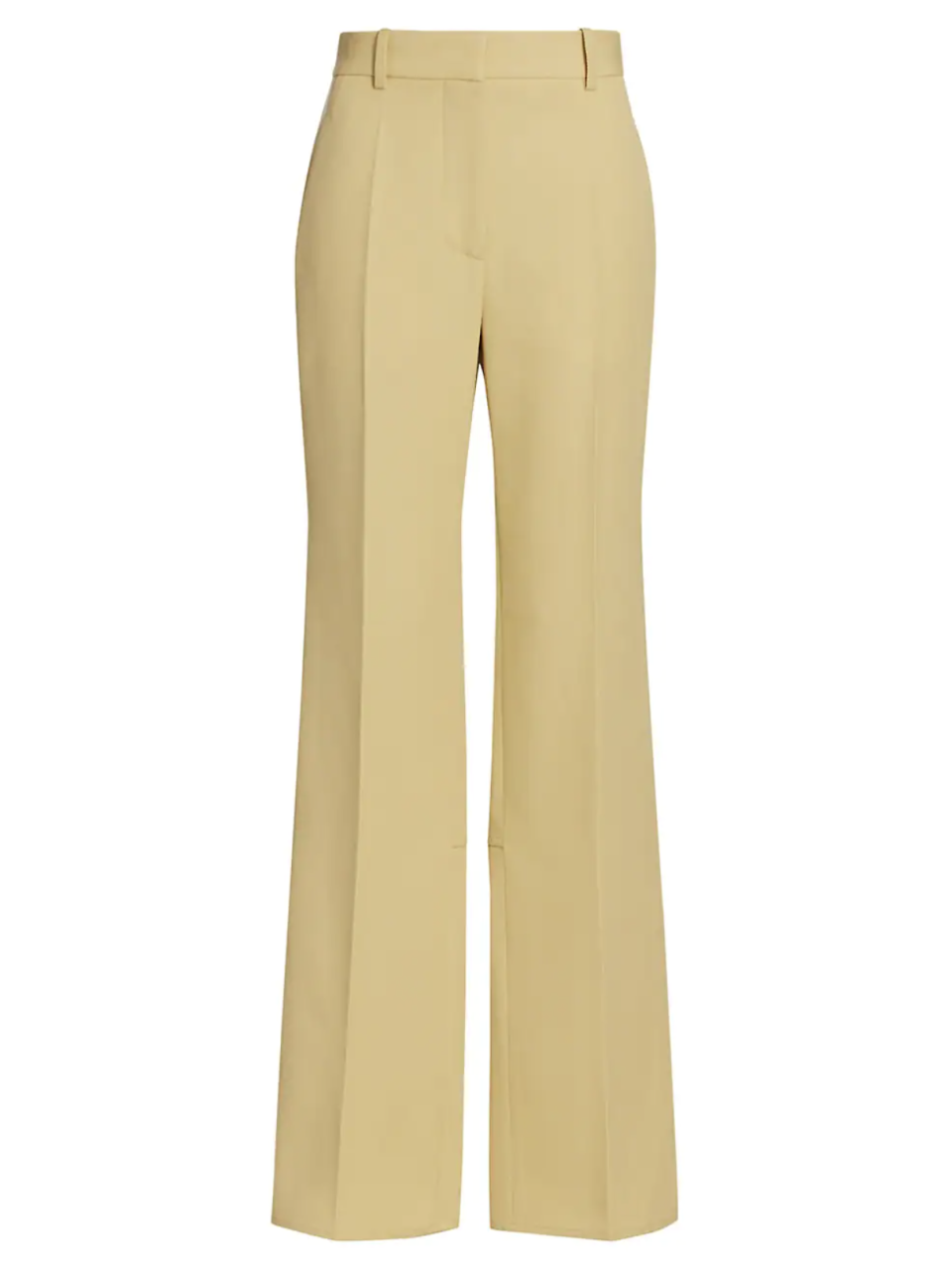 3) Split Hem Straight-Leg Trousers