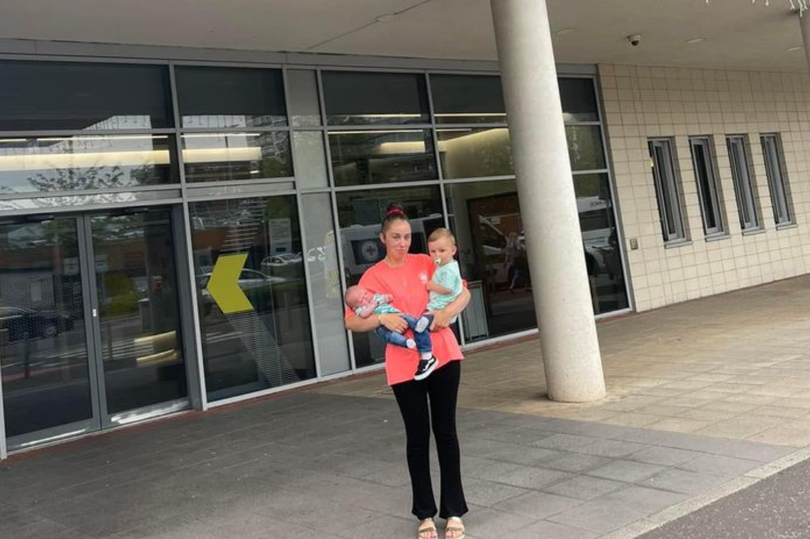 Jessica at the Cancer Centre with her sons