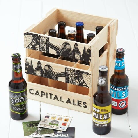 Wooden Crate Of London Craft Beer - Credit: notonthehighstreet.com