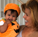 <p>The <em>Today</em> show anchor celebrated National Pumpkin Day on Oct. 26 by picking the cutest one of all — her 8-month-old daughter, Haley Joy. “I couldn’t wait!” the new mom captioned this shot of her baby girl all dressed up just ahead of her first Halloween. (Photo: <a rel="nofollow noopener" href="https://www.instagram.com/p/Baun_4NhT6m/?taken-by=hodakotb" target="_blank" data-ylk="slk:Hoda Kotb via Instagram;elm:context_link;itc:0;sec:content-canvas" class="link ">Hoda Kotb via Instagram</a>) </p>