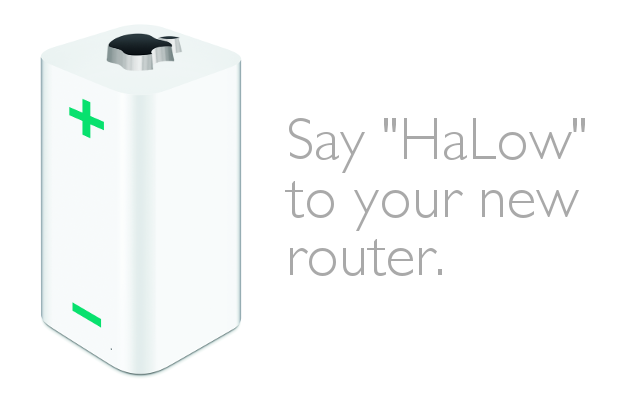 Mock up product image for Apple AirPort HaLow Router