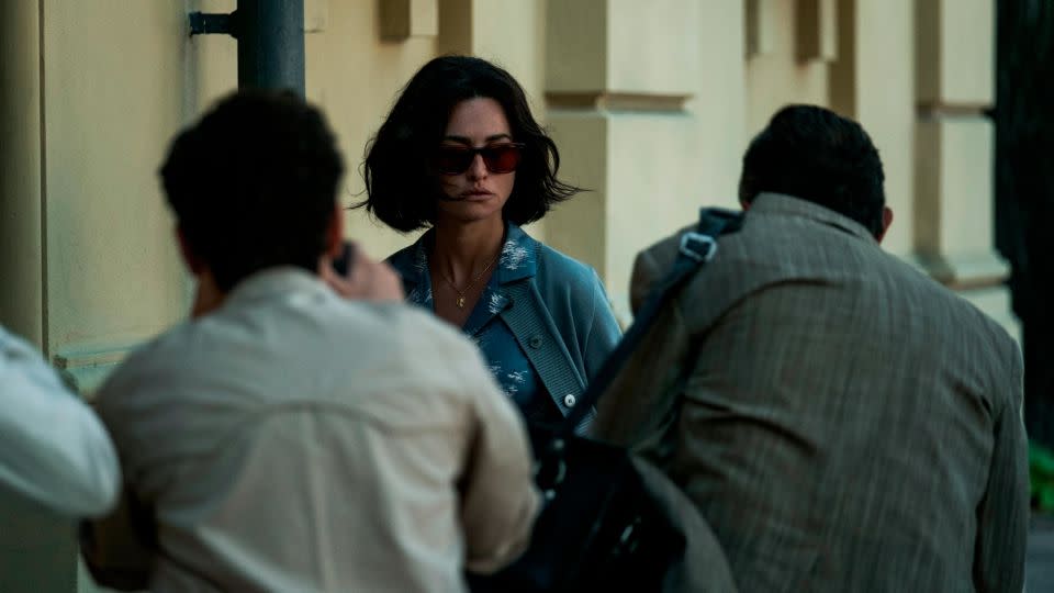Laura Ferrari, Enzo's wife, played by Penelope Cruz, in a scene set in Modena. - Lorenzo Sisti/NEON